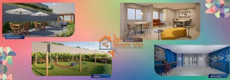 Imagem Apartamento com 2 dormitórios à venda, 42 m² por R$ 339.000,00 - Vila Augusta - Guarulhos/SP