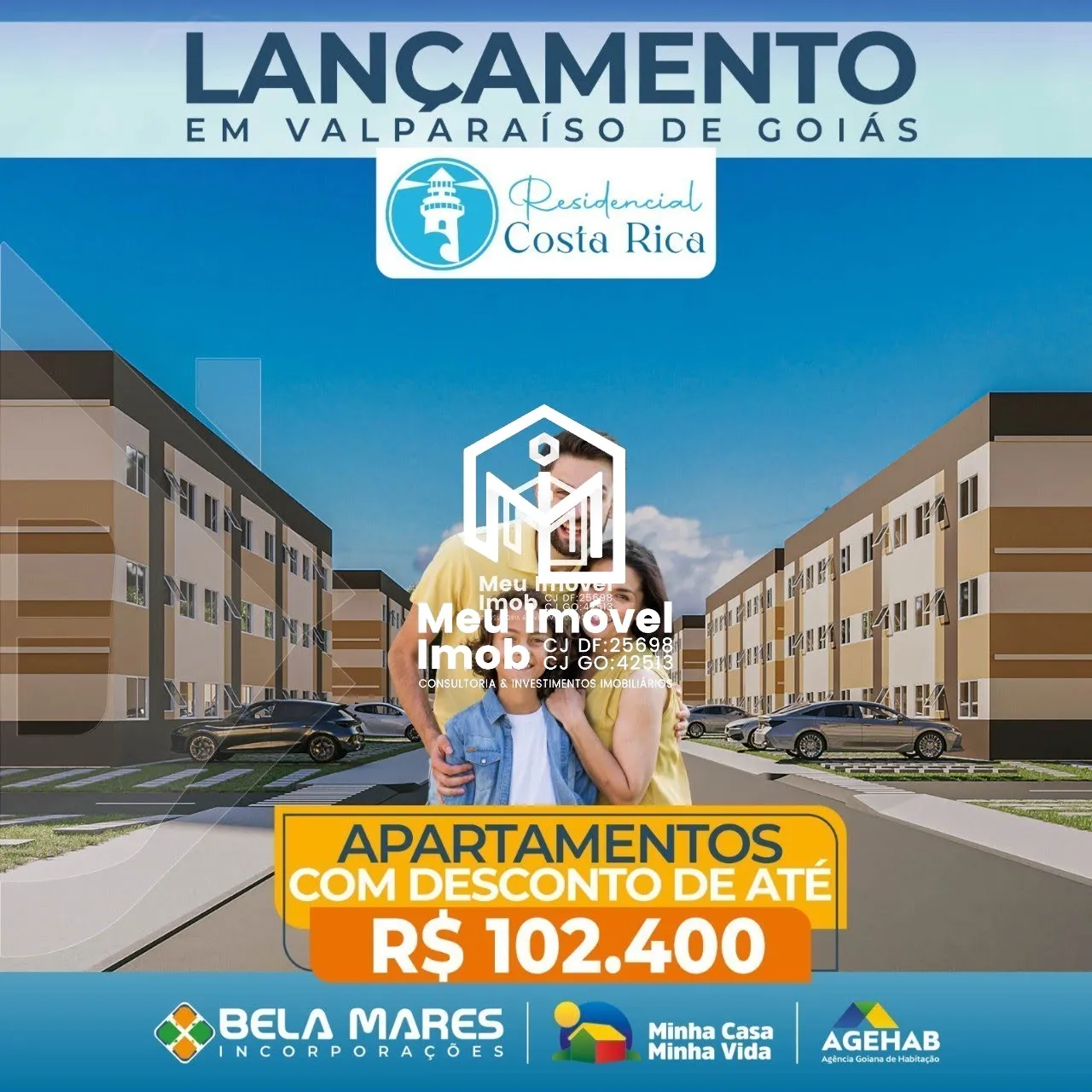 Imagem Residencial Costa Rica APTO 2 Quartos 1 Vaga 54m² Valparaíso