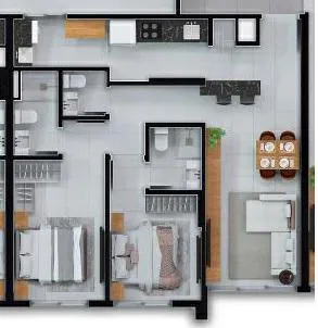 Apartamento 2 Dormitórios - Bairro Centro