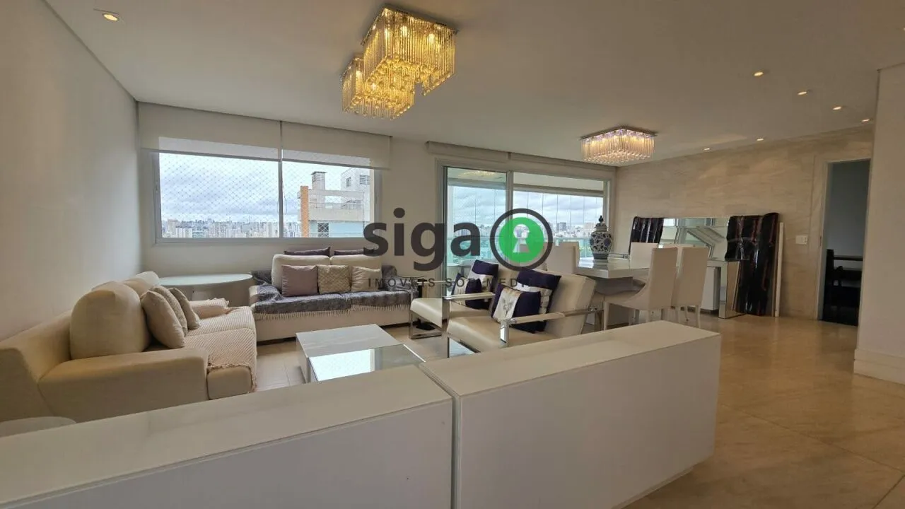 Imagem Brooklin - 198 m² - Andar Alto - 3 Suítes - Varanda Gourmet - Quadra de Tênis