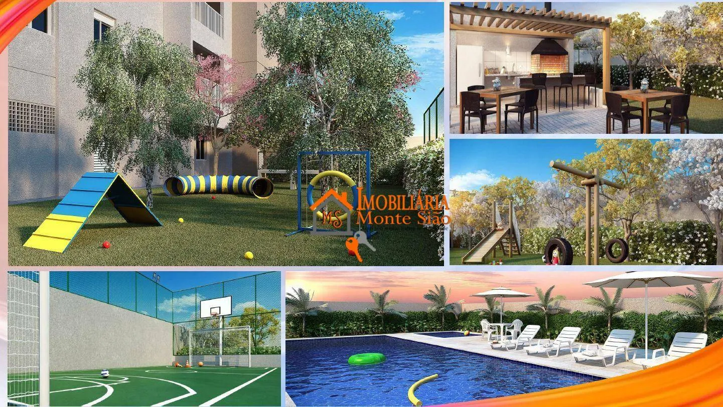 Imagem Apartamento com 2 dormitórios à venda, 55 m² por R$ 484.800 - Vila das Bandeiras - Guarulhos/SP