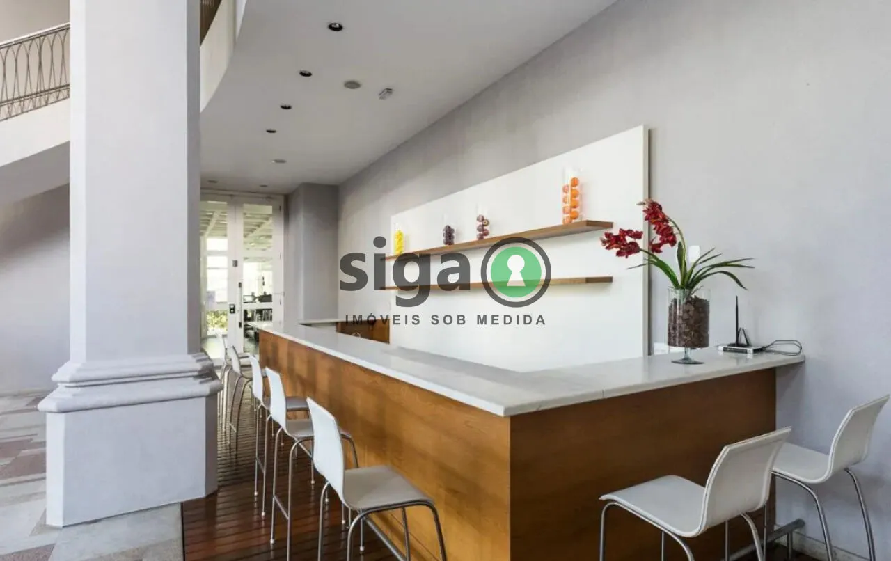 Imagem Apartamento Mobiliado para Venda - 1 Dormitório, 1 Vaga - Vila Nova Conceição