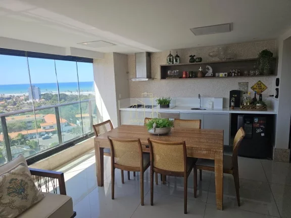 Foto do imóvel Apartamento alto luxo com três suítes vista mar varanda gourmet a venda na Colina A