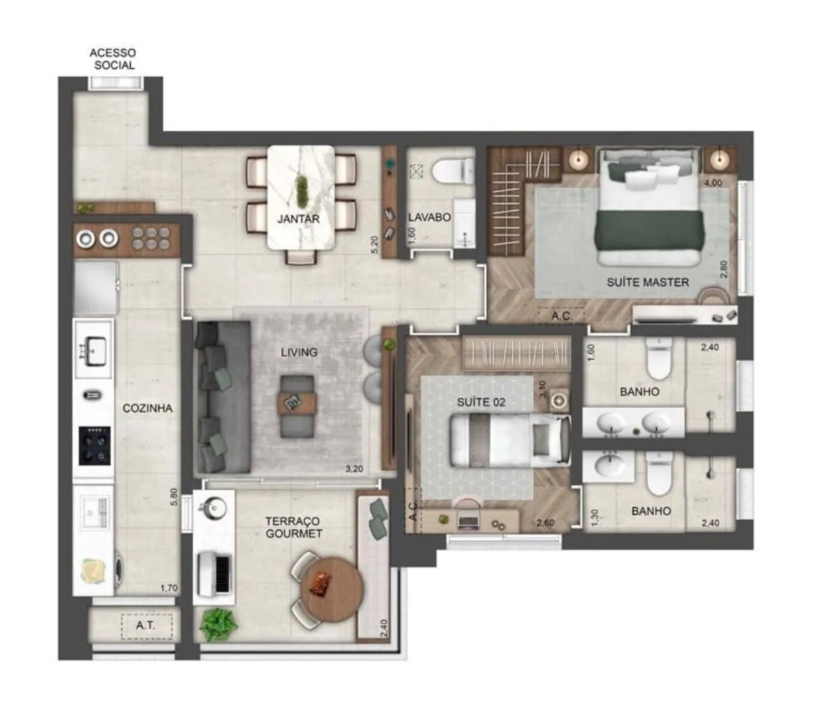Imagem APARTAMENTO RESIDENCIAL em São Paulo - SP, Brooklin Paulista