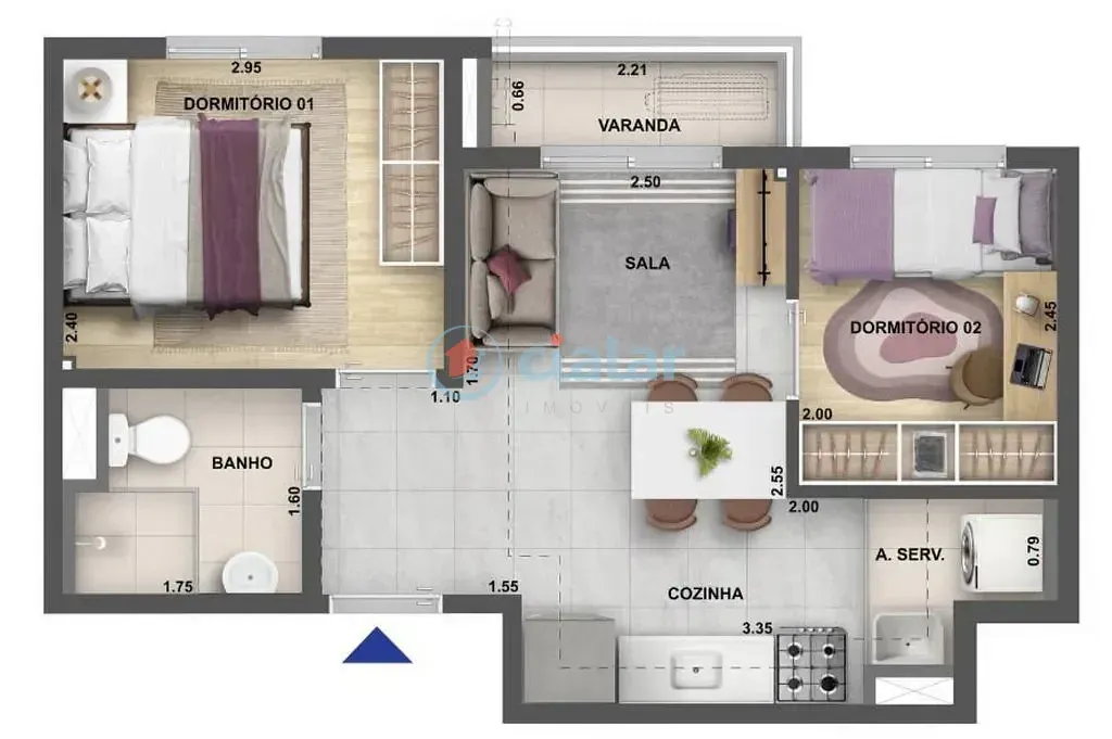 Imagem Apartamento à venda 2 Quartos 35.8M² Ramos Rio de Janeiro - RJ | Nova Leopoldina Ramos - Fase 1