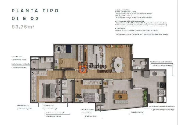 Imagem Apartamento com 2 dormitórios à venda, 83 m² por R$ 706.282,55 - Morumbi - Paulínia/SP