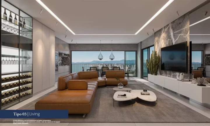 Imagem Apartamento com 3 quartos, Perequê - Porto Belo