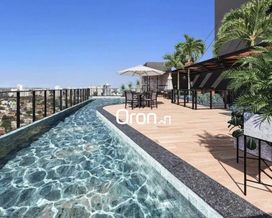 Imagem Flat com 1 dormitório à venda, 46 m² por R$ 541.000,00 - Setor Bueno - Goiânia/GO
