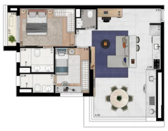 Imagem Apartamento com 3 Quartos à Venda, 131 m² em Santo Amaro - São Paulo