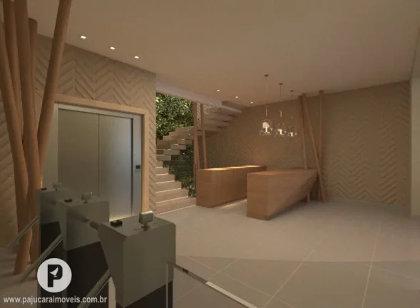 Imagem 02 quartos a 200m da praia, prox Praça do Skate