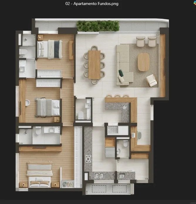 Imagem Apartamento em Menino Deus