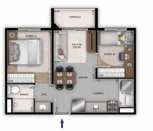 Imagem Apartamento com 2 Quartos à Venda, 55 m² em Vila Sofia - São Paulo