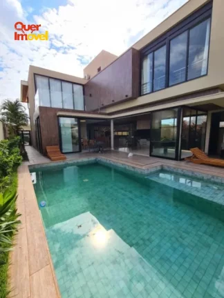 Imagem Espetacular casa em condomínio à venda em Ribeirão Preto-SP Jardim Olhos D Água I 4 quartos, 4 suítes, 2 salas, 5 banheiros, 4 vagas, 390m².