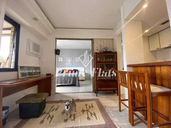 Imagem Flat disponível para venda no QI Intelligence Flat em Moema, com 37m², 1 dormitório e 1 vaga