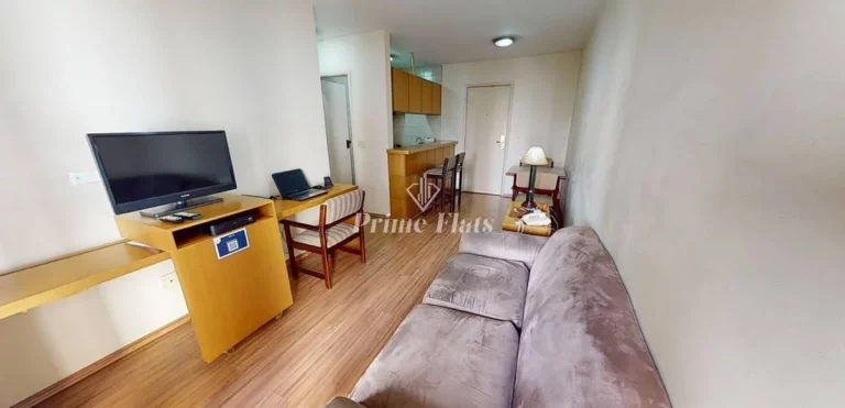 Foto do imóvel Flat disponível para locação no Flat London Residence Service no Jardim Paulista, com 42m², 1 dormitório e 1 vaga em Alameda Jaú