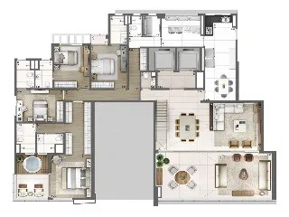 Imagem Apartamento para venda com 4 dormitórios em Vila Olímpia São Paulo SP, apartment in São Paulo Brazil, one sixty by yoo