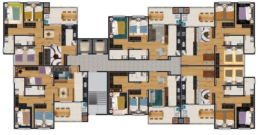 Imagem Apartamento à venda em Caxias do Sul, Nossa Senhora da Saúde, com 3 quartos, 73.28m2