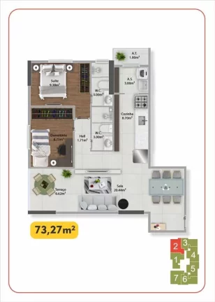 Imagem Apartamento com 2 dorms, Guilhermina, Praia Grande - R$ 476 mil, Cod: 2770