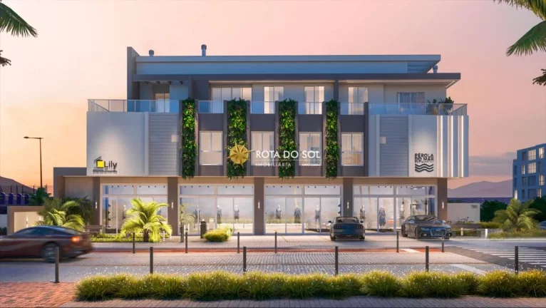 Imagem Pérola do Mar Apartamento novo 3 suítes frente avenida Praia Bombinhas SC