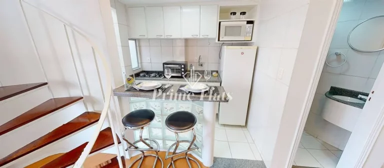 Imagem Flat disponível para locação no Condomínio Palazzo Gritti, com 45m², 1 dormitório e 1 vaga de garagem