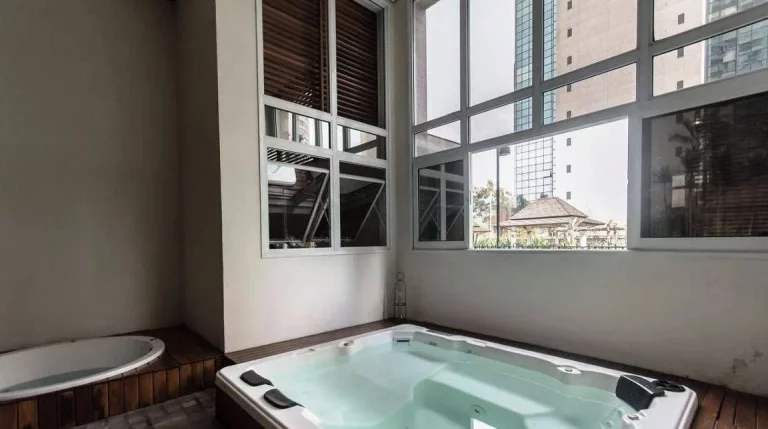 Imagem Flat disponível para locação no Edifício Mandarim no Brooklin, com 50m², 1 dormitório e 1 vaga