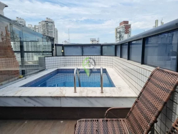 Imagem Cobertura com 4 dormitórios à venda, porteira fechada - Ponta da Praia - Santos/SP