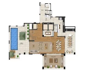 Imagem Apartamento de luxo no Condomínio Sophis Santana, São Paulo - 4 quartos, 4 suítes, 4 banheiros, 5 vagas de garagem, 260m² de área.