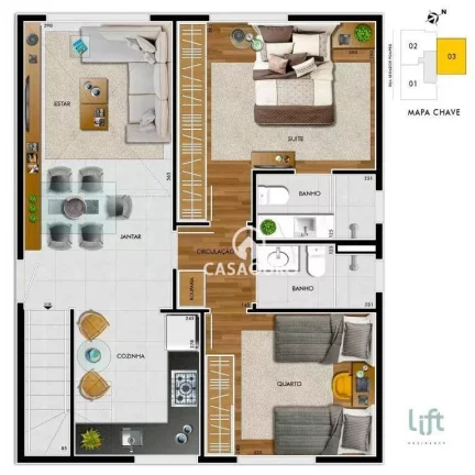 Imagem Cobertura à venda, 121 m² por R$ 1.220.000,00 - Serra - Belo Horizonte/MG