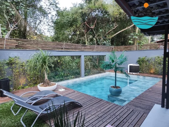 Imagem Casa para Aluguel de Temporada em Juquehy - piscina aquecida, jacuzzi, churrasqueira, 2 vagas 3 dorm,1 suíte, máx. 10 pessoas | Juquehy Imobiliária