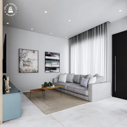 Imagem Casa de 3 dormitório sendo uma suite MARTES com 30m² área gourmet sala de estar e jantar, cozinha, um lavabo, area de serviço e duas vagas de garagem