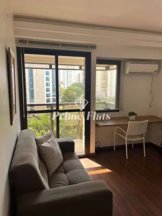 Imagem Flat disponível para venda no QI Intelligence Flat em Moema, com 37m², 1 dormitório e 1 vaga