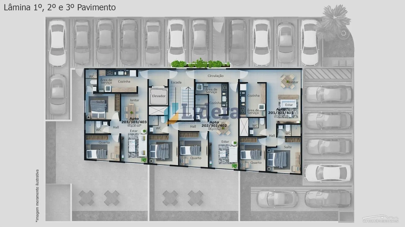 Imagem Apto - 2 Quartos - 1 Suítes - 58,17m² - Bancários, João Pessoa/PB