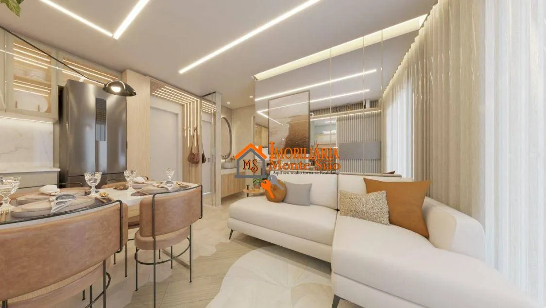 Imagem Apartamento com 2 dormitórios à venda, 33 m² por R$ 337.900,00 - Vila Nova Bonsucesso - Guarulhos/SP