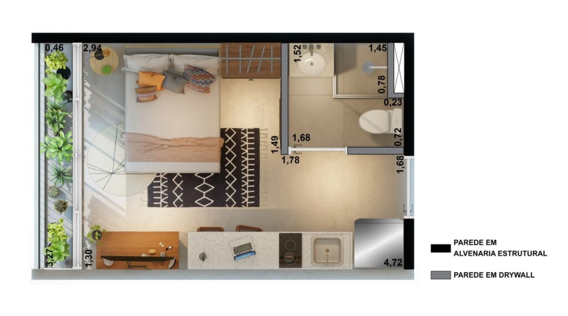 Imagem Apartamento com 1 quarto a venda em Santa Cecília São Paulo SP