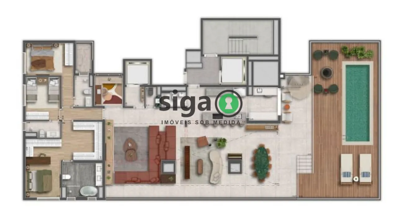 Imagem Cobertura Penthouse à venda na Vila Clementino com 3 suítes e 3 vagas em São Paulo