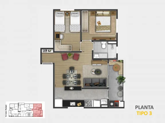 Imagem Apartamento com 2 Quartos à Venda, 56 m² em Santa Terezinha - São Bernardo Do Campo