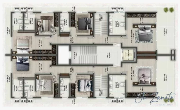 Imagem Cobertura Duplex Frente Mar - Seven Towers Resort