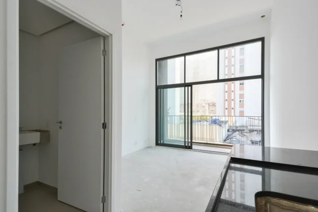 Imagem Studio 27M², 1Q, 1 Banheiro, Academia, Churrasqueira, Piscina, Salão de Festas e Jogos, Deck Molhado, Brinquedoteca, Bicicletário, Bar, Portaria 24h.
