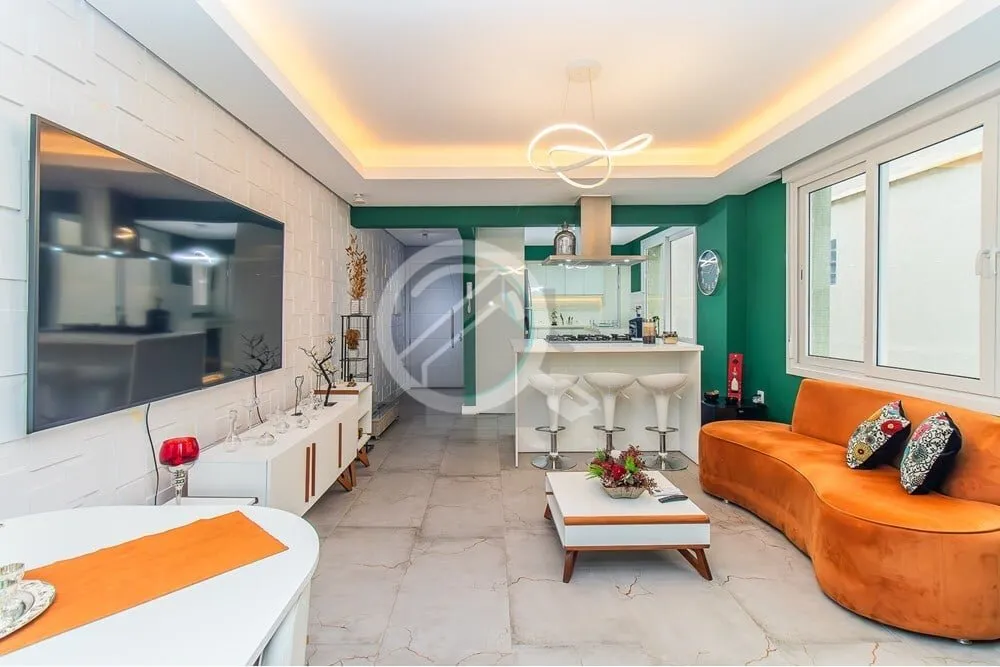 Imagem Apartamento de frente, com 109,78 m² - 3 dormitórios transformado em 2, sendo 1 suíte com closet....