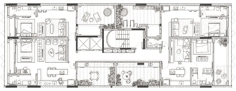 Imagem O edifício traz uma estética elegante e atemporal para a paisagem do bairro. Seus apartamentos tê...