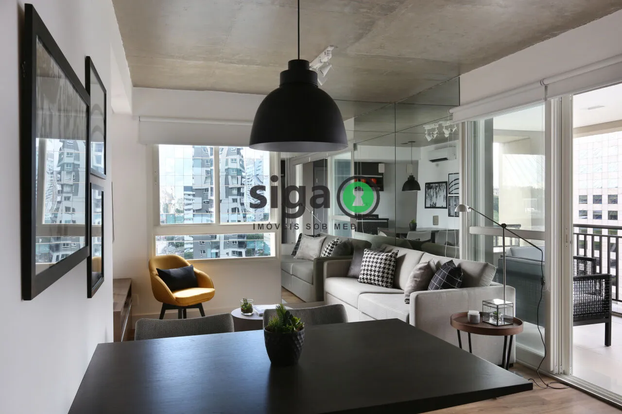 Imagem APATAMENTO MOBILIADO PARA VENDA NO BROOKLIN COM 1 DORMITORIO
