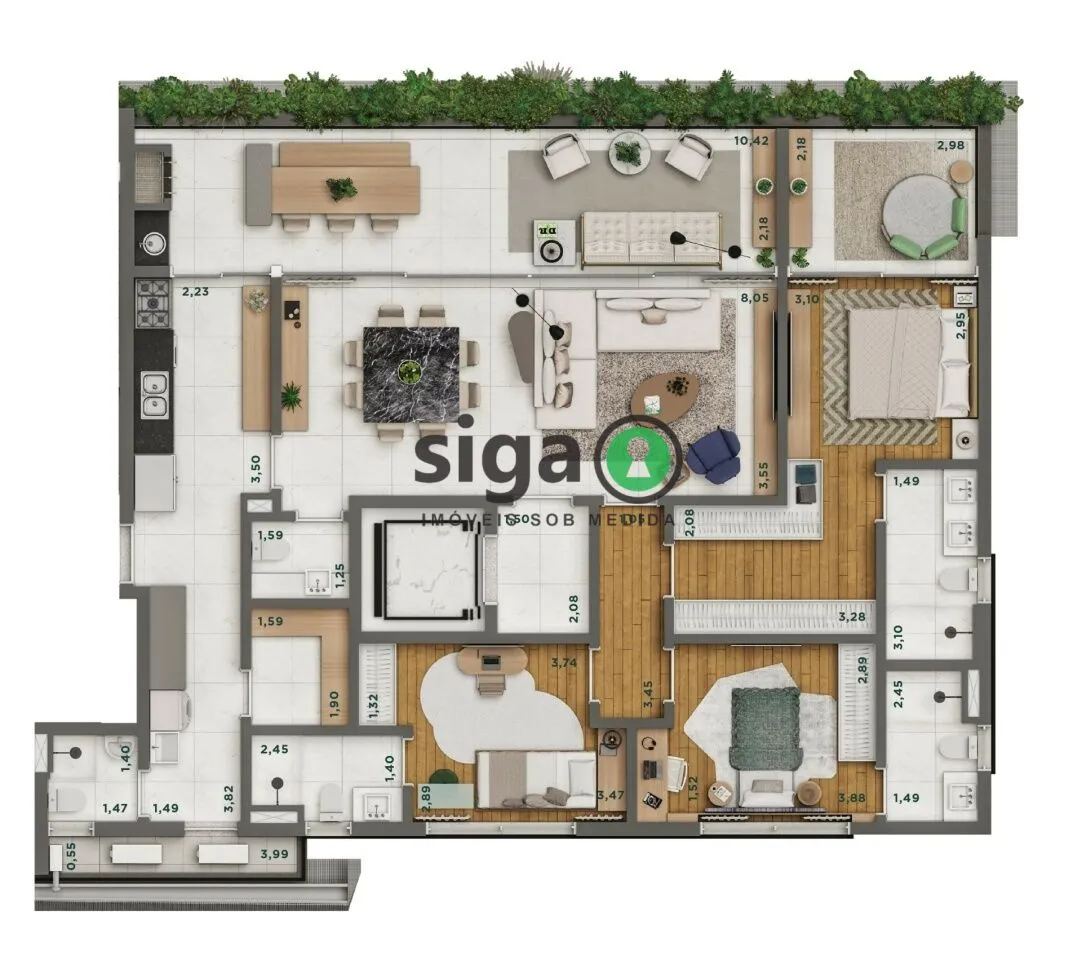 Imagem Apartamento para venda na Vila Nova Conceição 03 suítes, São Paulo - SP