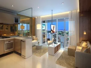 Imagem Apartamento à Venda no Brooklin Paulista - 1 quarto, 1 banheiro, 1 vaga de garagem - 33,00 m² - Condomínio Cosmopolitan High Garden