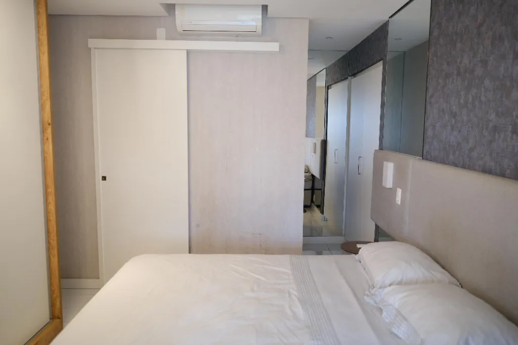 Imagem Apartamento de luxo na Vila Nova Conceição, SP - 1 quarto, 1 suíte, 1 vaga, 57m² - Condomínio Horizonte JK Vila Olímpia SP.