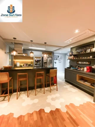 Imagem Apartamento Mobiliado e Decorado à Venda No Brooklin Com 1 Suíte e 2 Vagas