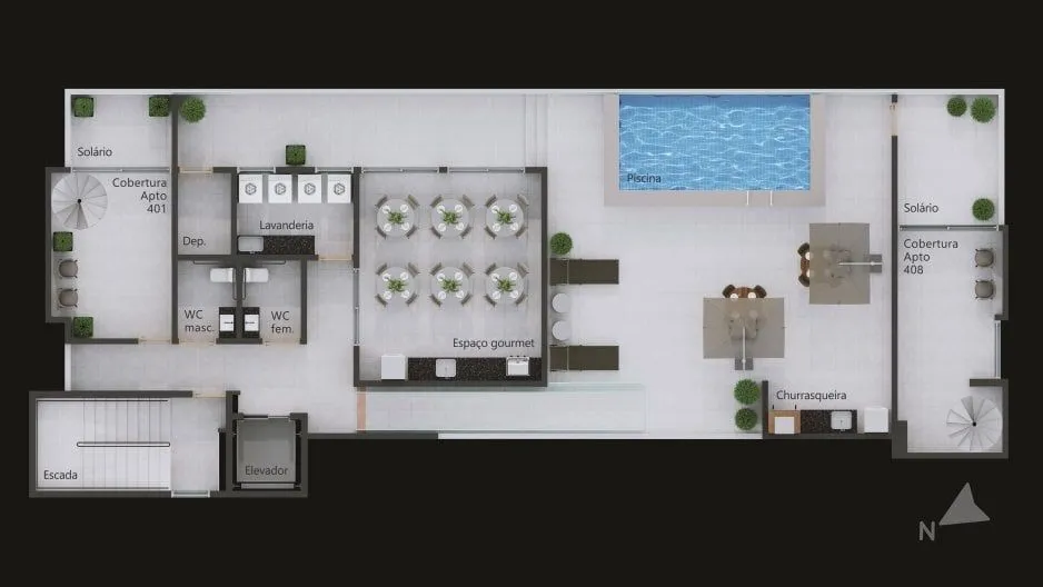 Imagem Flat à venda, 23 m² por R$ 269.998,00 - Intermares - Cabedelo/PB