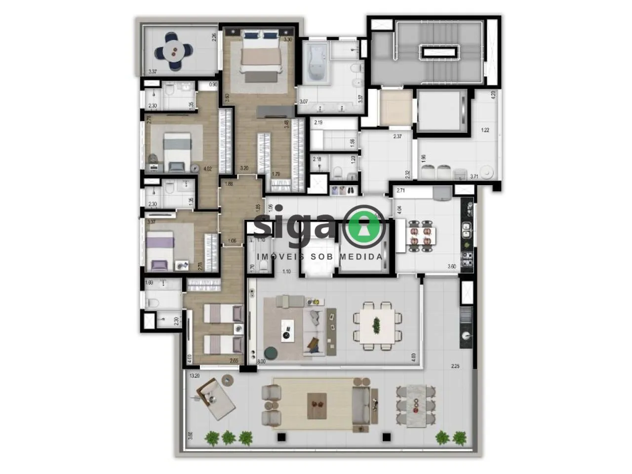 Imagem Apartamento para venda no Jardins 04 Suítes, São Paulo - SP