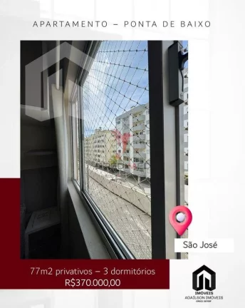 Imagem Apartamento 3 dorm à venda – Ponta de Baixo, São José sc Brasil