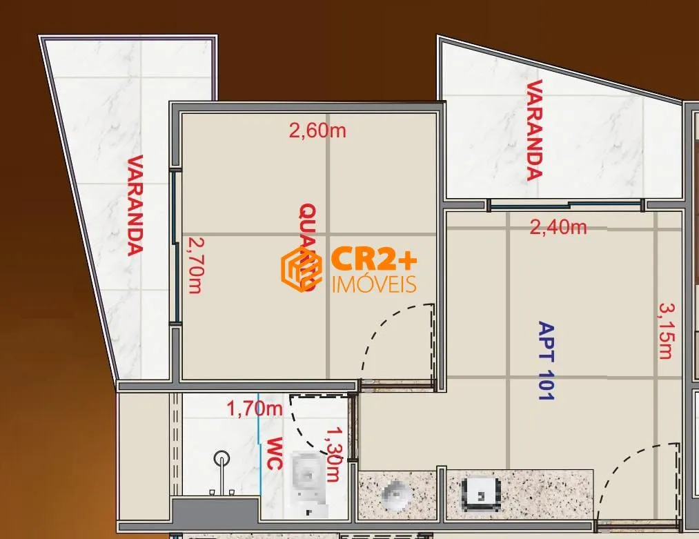 Imagem Vendo Flat 27,70m² em Porto de Galinhas