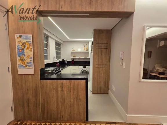 Imagem Apartamento à Venda no Boqueirão, Santos – Vista Mar, 1 Dorm, 2 Banheiros, 1 Vaga